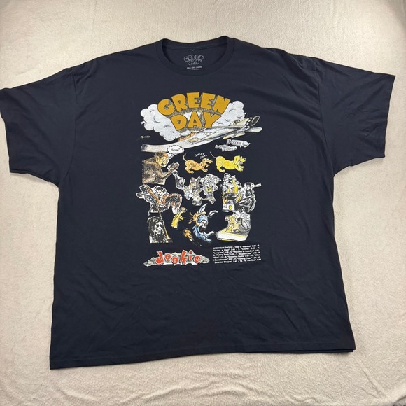 Green Day Dookie Album Black T-Shirt NWT Men's 3XL Graphic Band Tee Vtg Style - Picture 1 of 8